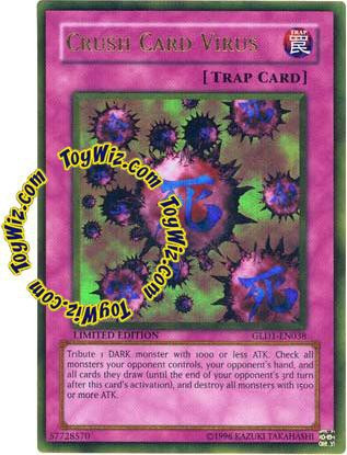 yugioh crush card virus original Yu-Gi-Oh! Crush Card Virus PGL2-EN070 1st Edition Gold Rare NEAR MINT/MINT