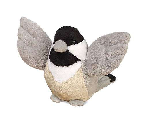stuffed chickadee