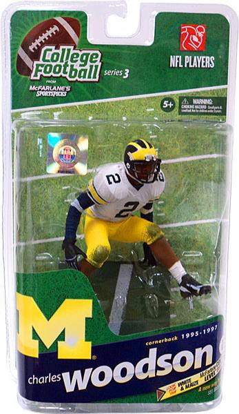 McFarlane Toys NCAA College Football Sports Series 3 Charles Woodson Action  Figure [White Jersey]