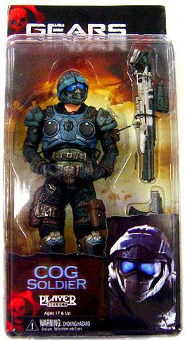 NECA Gears of War Series 3 COG Soldier Action Figure Sniper Rifle