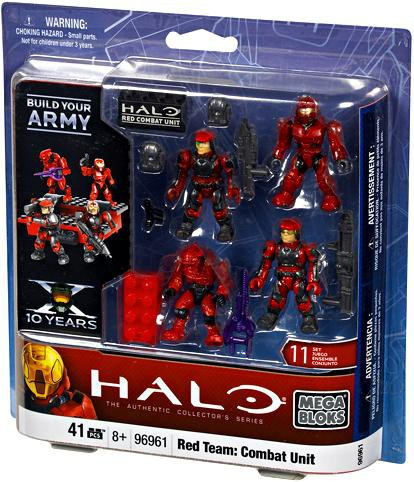 Mega Bloks Halo The Authentic Collectors Series Red Team Combat