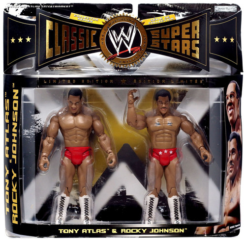 WWE Wrestling Classic Superstars Tony Atlas Rocky Johnson Action 