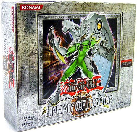 YuGiOh Enemy of Justice Unlimited Booster Box 24 Packs Konami - ToyWiz