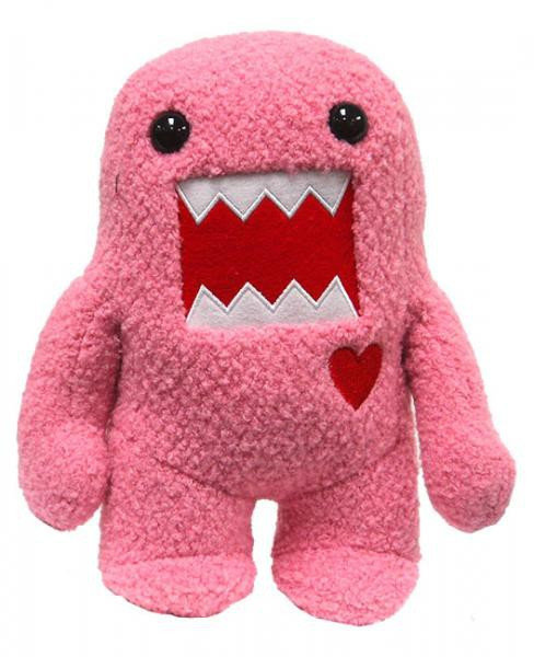 Domo Pink Domo with Heart 9 Plush Figure License to Play - ToyWiz