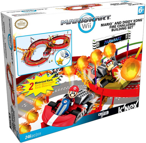 KNEX Super Mario Mario Kart Wii Mario Diddy Kong Fire Challenge