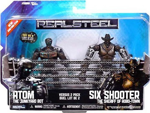 Real Steel Atom vs. Six Shooter Action Figure 2-Pack Jakks Pacific