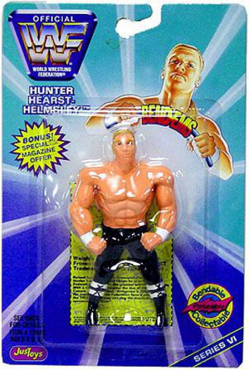 WWE Wrestling WWF Bend-Ems Series 6 HHH Triple H Rubber Figure