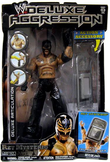 WWE Wrestling Deluxe Aggression Best of 2009 Rey Mysterio Action