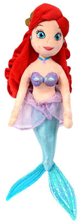 Disney Princess The Little Mermaid Ariel 20 Plush Doll Mouth Closed - ToyWiz