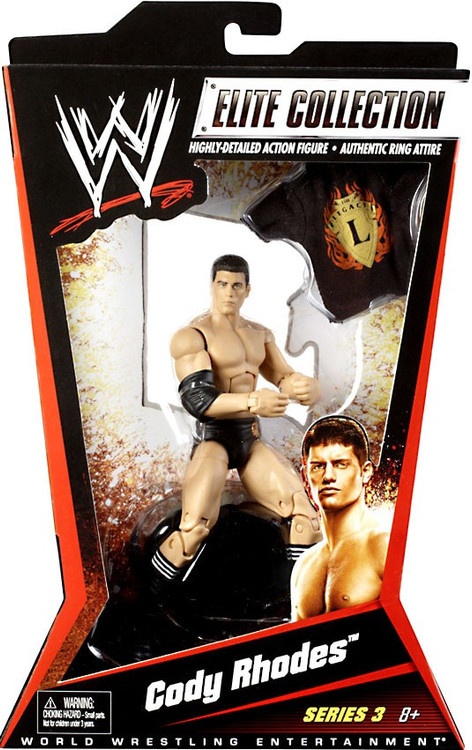 割引きMATTLE：WWE ELITE SERIES 3 コディ・ローデス w/シャツ（未開封品） プロレス、格闘技