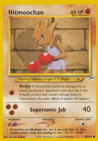 hitmonchan pokemon card worth Hitmonlee 106/165 & 107/165 Fighting Fighting Jab (30) Fighting hitmonchan pokemon card worth No