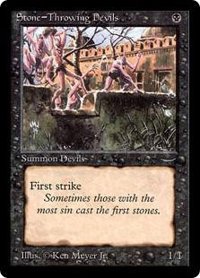 MTG stone-throwing devils 英語1 美品　値下げ mtgarabiannightsstonethrowingd
