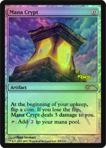 Magic The Gathering DCI Judge Promo Single Card Promo Mana Crypt