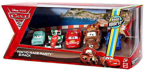 Disney Pixar Cars Cars 2 Multi-Packs Tokyo Race Party 5-Pack