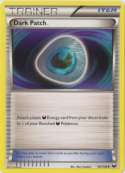 dark patch pokemon card Pokemon - Dark Patch (93/108) - BW - Dark Explorers