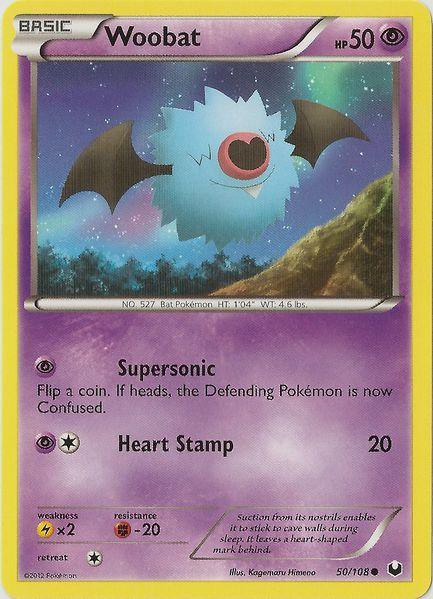 Pokemon Trading Card Game Black White Dark Explorers Single Card Common  Woobat 50 - ToyWiz