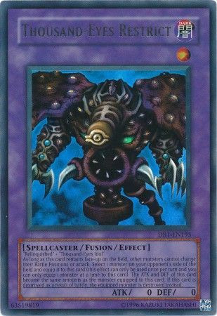 thousand eyes yugioh card Yu-Gi-Oh! - Pharaohs Servant - 25th Anniversary Reprint Dark Level Thousand Eyes Restrict Rare Holo