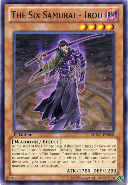 YuGiOh Samurai Warlords Structure Deck Common The Six Samurai - Irou  SDWA-EN008
