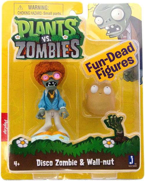 Plants vs. Zombies Fun-Dead Figures Disco Zombie Wallnut 3 Figure