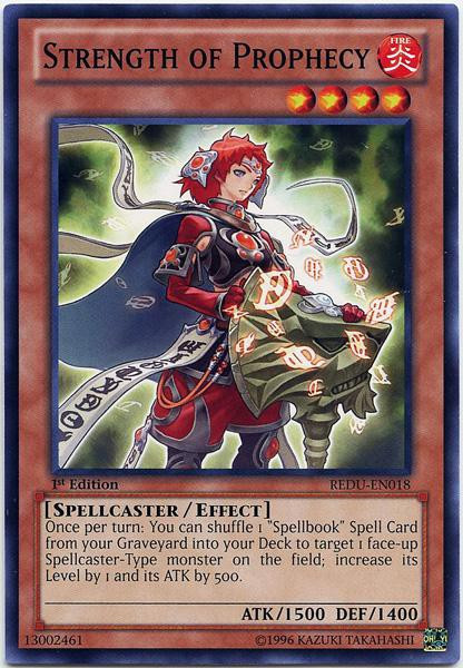 YuGiOh Trading Card Game Return of the Duelist Single Card Common Strength  of Prophecy REDU-EN018 - ToyWiz
