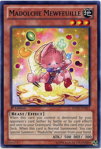 【中古】 遊戯王 英語版 Madolche Mewfeuille (REDU-EN021) - Return of the Duelist - Unlimi... YuGiOh Trading Card Game Return of the Duelist Single Card Common