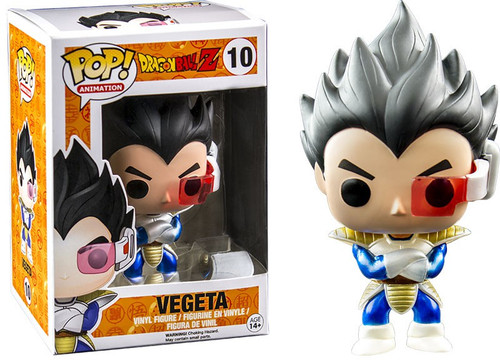 Funko Dragon Ball Z POP! Animation Vegeta Exclusive Vinyl Figure #10 [Metallic]