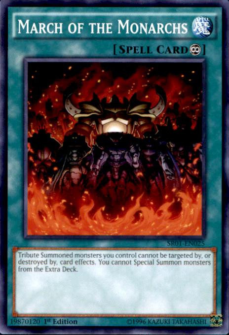 YuGiOh Emperor of Darkness Structure Deck Single Card Common March of the  Monarchs SR01-EN025 - ToyWiz