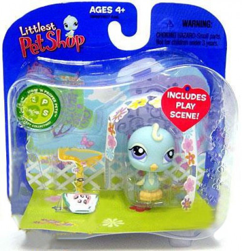 Littlest Pet Shop Blue Bird Exclusive Figure Canopy Hasbro Toys ToyWiz
