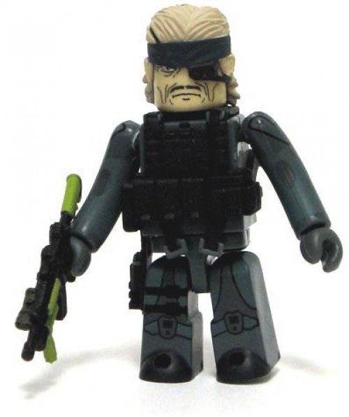 Metal Gear Solid 20th Anniversary Kubrick Solid Snake Minifigure [Guns of  the Patriots]