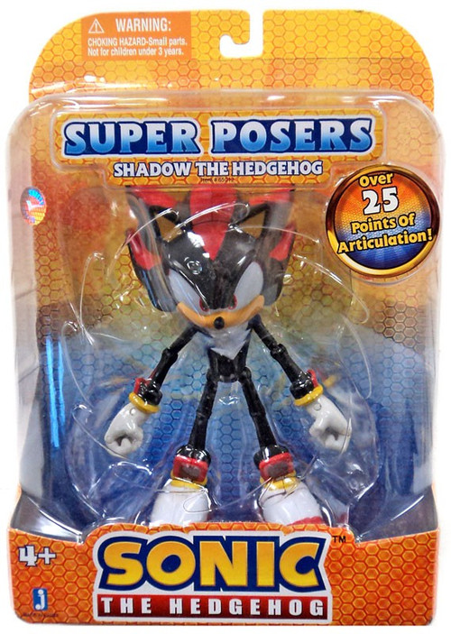  Sonic the Hedgehog: Shadow the Hedgehog 6 Super Posers Action  Figure : Toys & Games