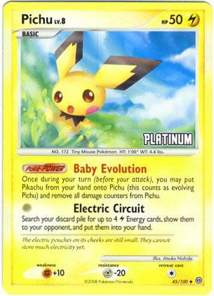 pichu the pokemon card Amazon.com: Pokemon TCG: Mischievous Pichu main image 0