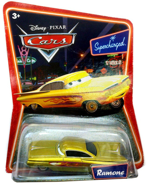 Disney Pixar Cars Supercharged Ramone 155 Diecast Car Gold Mattel