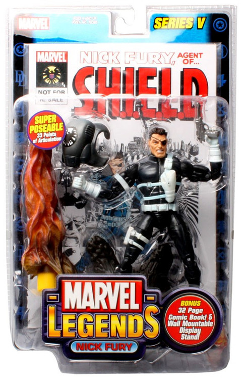 Marvel Legends Series 5 Nick Fury Action Figure Toy Biz - ToyWiz