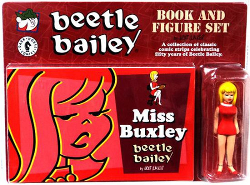 Beetle Bailey Miss Buxley Book Figure Set Playmates - ToyWiz