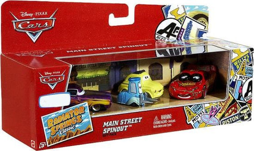 Disney / Pixar Cars Radiator Springs Classic Main Street Spinout Gift Pack Exclu
