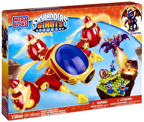 Mega Bloks Skylanders Giants Arkeyan Copter Attack Set 95418 - ToyWiz
