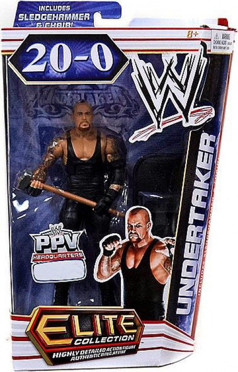 WWE Wrestling Elite Collection PPV Headquarters 20-0 Undertaker Exclusive  Action Figure [Sledge Hammer & Chair]