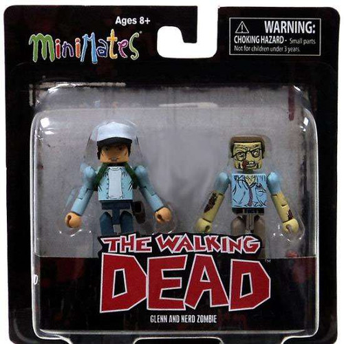 The Walking Dead Minimates Exclusives Glenn Nerd Zombie Exclusive