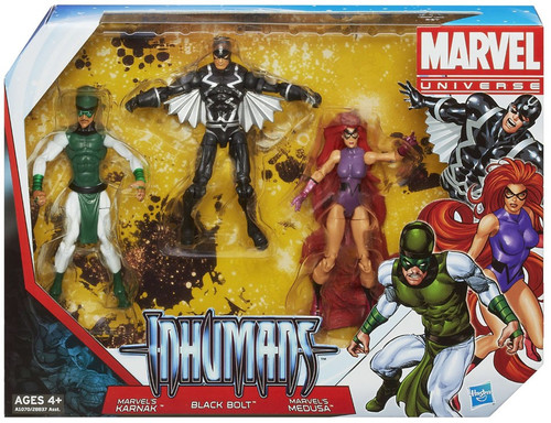 Marvel The Inhumans Super Hero Team Pack Karnak, Black Bolt Medusa
