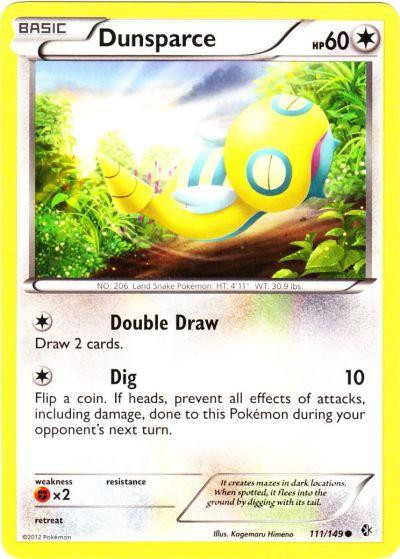 pokemon card dunsparce Evolves from null Type Pokemon Trading Card Game Black