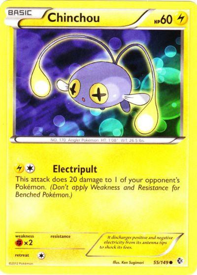 chinchou pokemon card 49/95 - ex Team Magma vs Team Aqua RarityCommon Hit Points70 HP Colorless Chinchou - 052/203 - Common