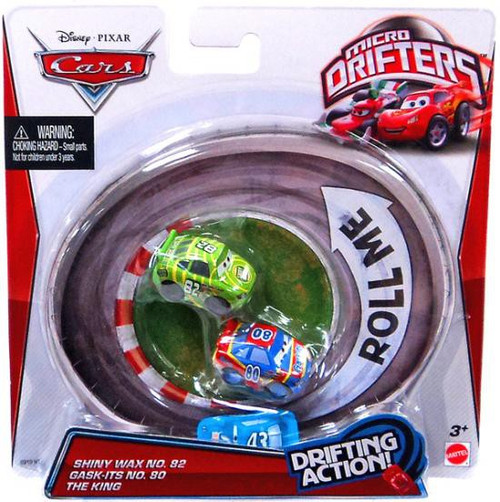 Disney Pixar Cars Micro Drifters Shiny Wax, Gask-Its King Mini