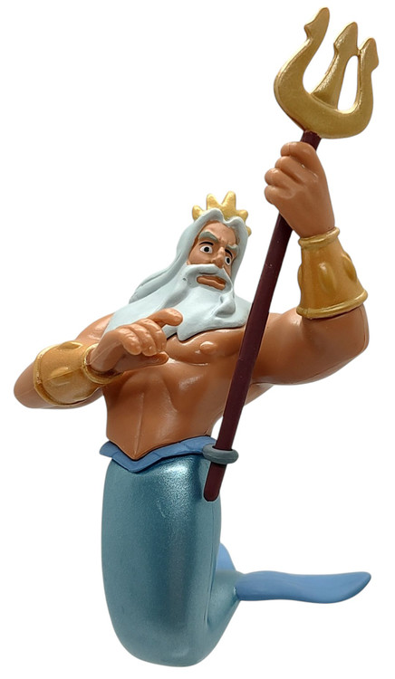 人気。TRITON OF THE SEA パーフェクトコレクションフルセット KING TRITON & SCUTTLE & MAX Figure Set LITTLE MERMAID Disney PVC