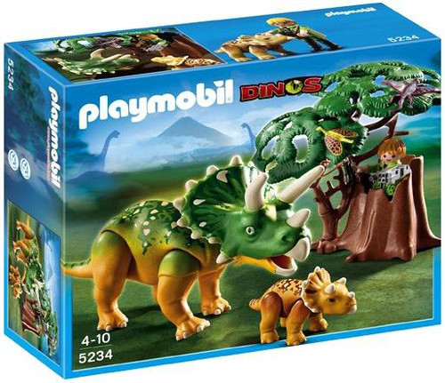 Playmobil Dinos Explorer Triceratops with Baby Set 5234 - ToyWiz