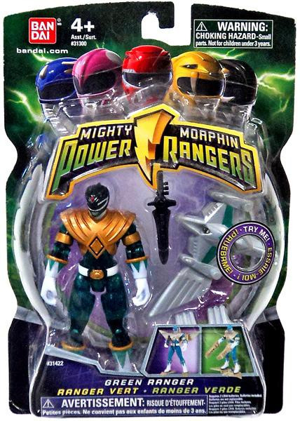 Power Rangers Mighty Morphin 2009 Translucent Green Ranger 4 Action ...