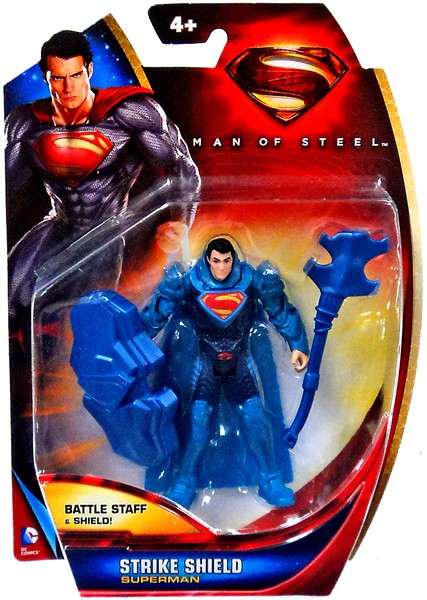 Superman Man of Steel Superman Action Figure Strike Shield Mattel Toys ...