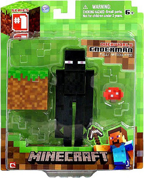 Minecraft Series 1 Enderman Action Figure Overworld Jazwares - ToyWiz