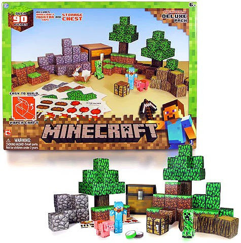 JazWares shows off latest range of Minecraft papercraft