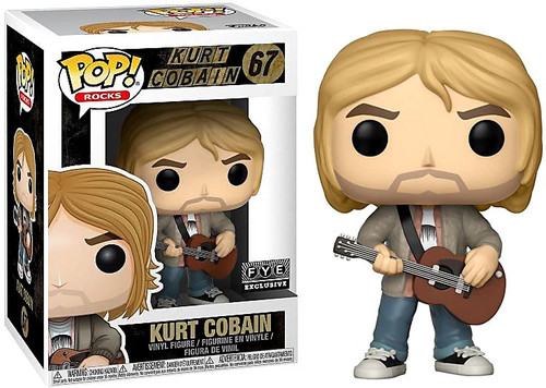 Funko Nirvana POP Rocks Kurt Cobain Exclusive Vinyl Figure 67 Brown ...