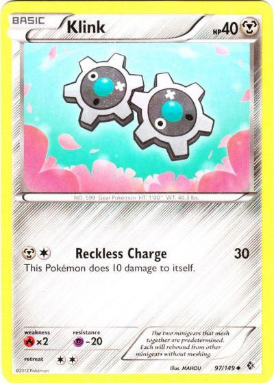 Pokemon Trading Card Game Black White Boundaries Crossed Single Card Uncommon Klink 97 - ToyWiz Pokemon Trading Card Game Black White Boundaries Crossed Single Card Uncommon Klink 97 - ToyWiz